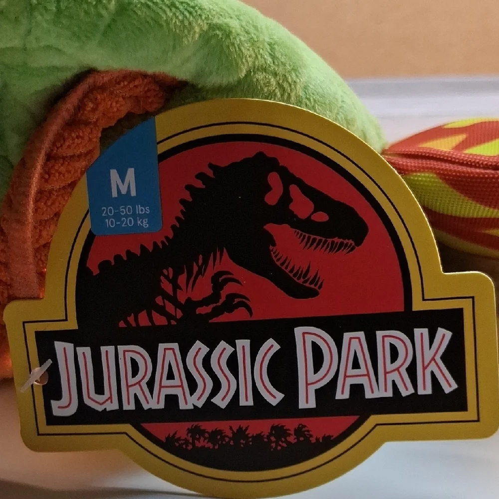 Bark Jurrassic Park Dog Hat and Toy Size M - L 20 - 50 Pounds NWT
